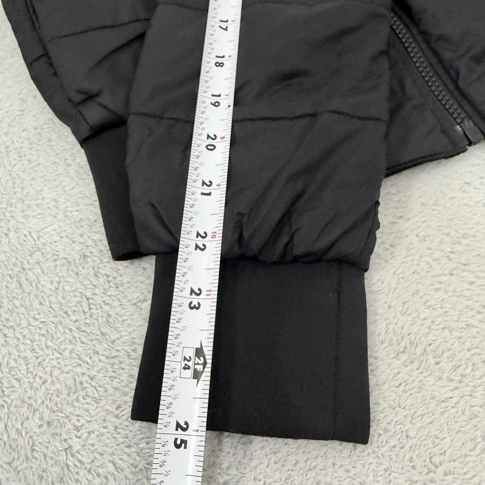 Lululemon Non Stop Bomber Reversible Jacket Womens 2 Black Lightweight LW4AEVS